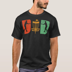 T-shirt Disque Golf Sports Disque Vintage Golf Papa Père D