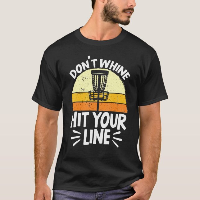T-shirt Disque Golf Stupid Arbre Touchez Votre Ligne Golf  (Devant)