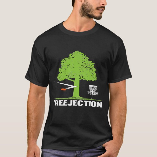 T-shirt Disque Golf Treejection Frisbee Golf Gif (Devant)