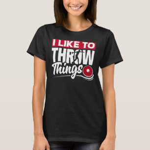 T-shirt Disque Lancer Disque Lancer Lecteur Piste Et Lien