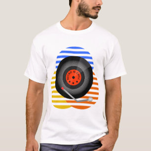 T-shirt Disque Rétro