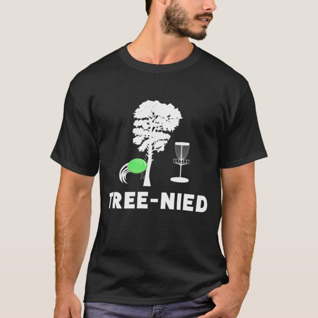 T-shirt Disque Treejection Golf Funny Tree Frisbee Golf Di (Devant)