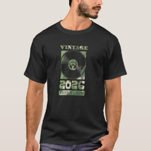 T-shirt Disque vinyle authentique année de naissance Vinta