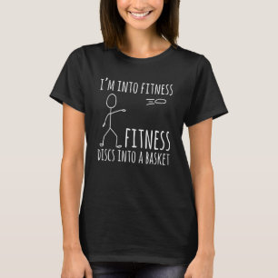 T-shirt Disques De Fitness De Golf Dans Une Corbeille