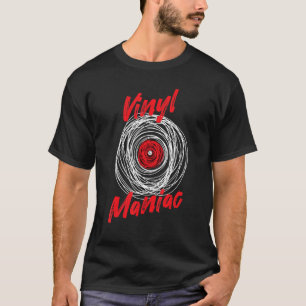 T-shirt Disques Vinyles Collectionneur de Musique Rétro Au