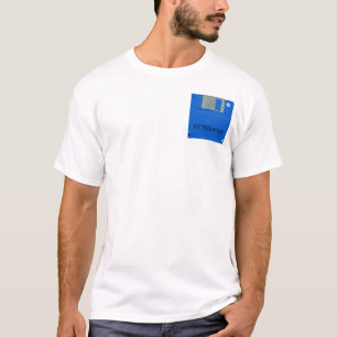 T-shirt Disquette de jeu rétro 3 Geek 2 face Homme Tee