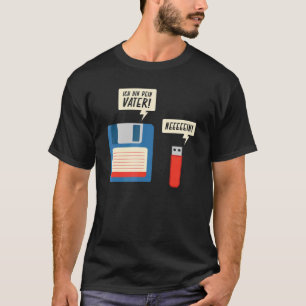 T-shirt Disquette Ich Bin Dein Vater Stick Usb Prochaine G
