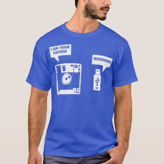 T-shirt disquette Je suis ton père