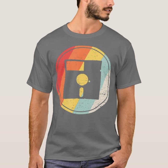 T-shirt Disquette rétro vintage (Devant)