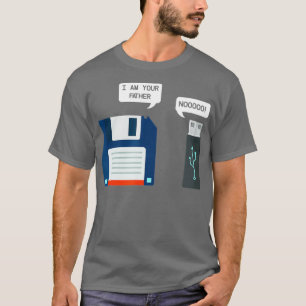T-shirt Disquette USB Disque Flash USB Im Votre Père