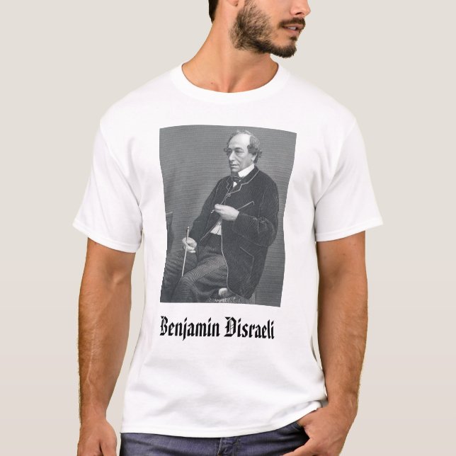 T-shirt disraeli, Benjamin Disraeli (Devant)