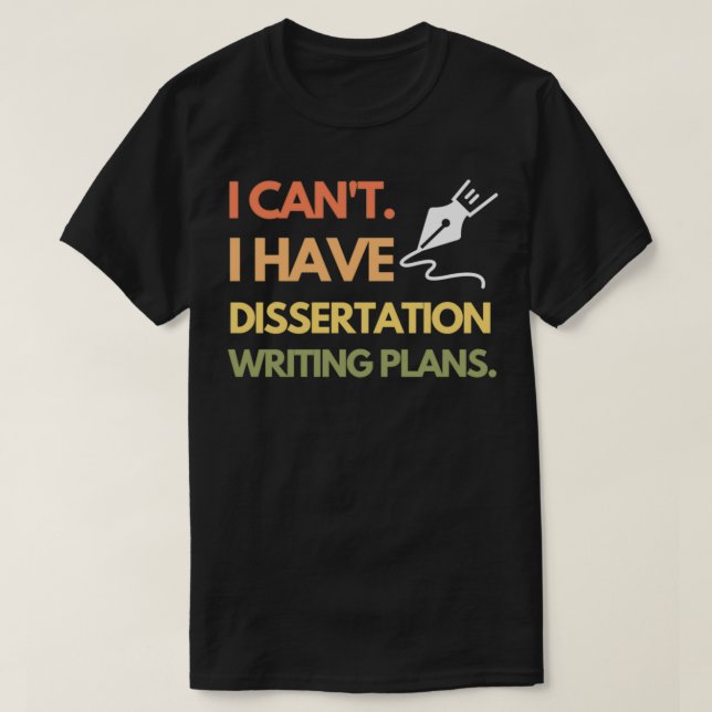 T-shirt Dissertation Writting 2 (Design devant)