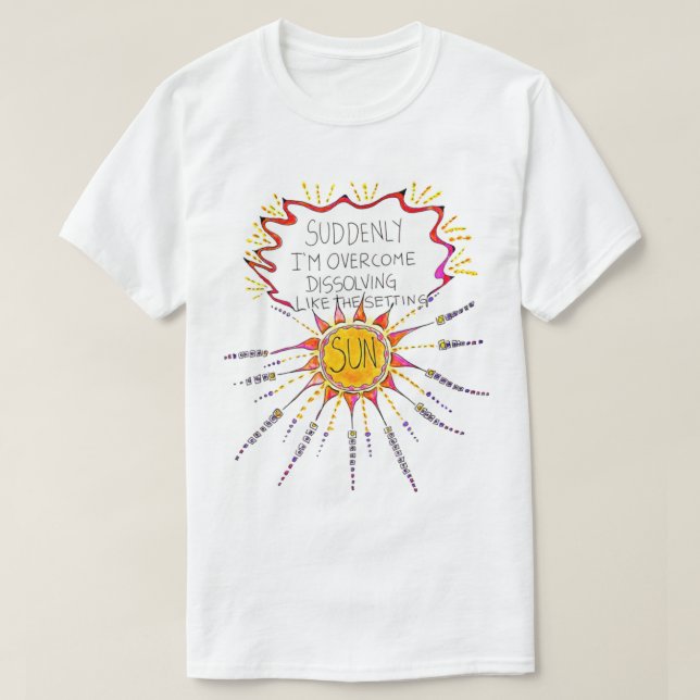 T-shirt Dissolution Comme Le Soleil De Partir (Design devant)