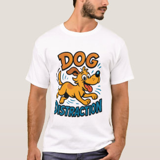 T-shirt Distraction de chien