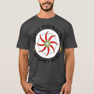 T-shirt Distrait par épicé Food Meican Food Chili