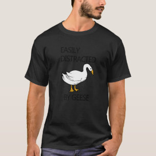 T-shirt Distrait par Goose Piano Musician Geese Clef Prem
