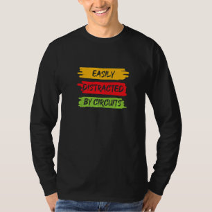 T-shirt Distrait par les circuits électricien artisan