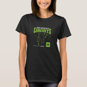 T-shirt Distrait par les circuits Électricien Hobby électr