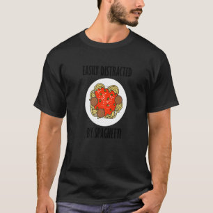T-shirt Distrait Par Les Nouilles De Pâtes Dit Spaghetti