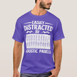 T-shirt Distrait par l'ingénieur audio des panneaux acoust