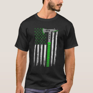 T-shirt Distressed American Flag Mountain Escalade St Part