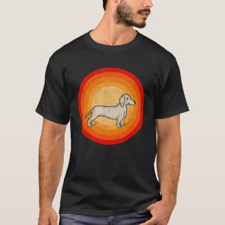 T-shirt Distressed Dachshund Dog  Retro Style