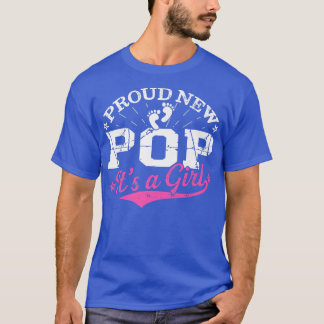 T-shirt Distressed Gender Reveal Fier New Pop C'est une fi