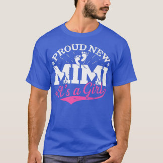 T-shirt Distressed Gender Reveal Fier Nouveau Mimi C'est u