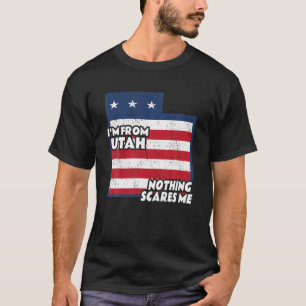 T-shirt Distressed I'm From Utah Home State UT Nothing Sca