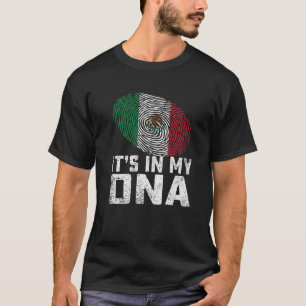 T-shirt Distressed It's In My DNA Mexico Drapeau Hommes Fe