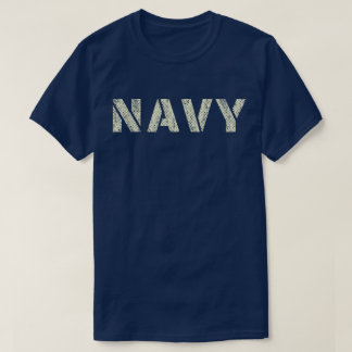 T-shirt Distressed Navy