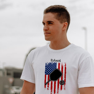 T-shirt Distressed Stars & Stripes Drapeau Nom modifiable
