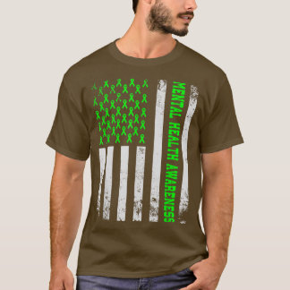 T-shirt Distressed US American Flag, Mentale Health Award