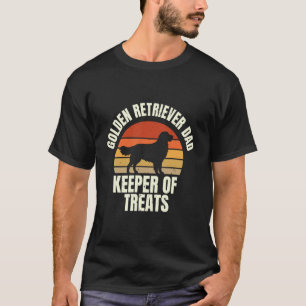 T-shirt Distributeur de friandises pour papa Golden Retrie