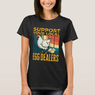 T-shirt Distributeurs d'œufs locaux Poulet Drôle Distribut