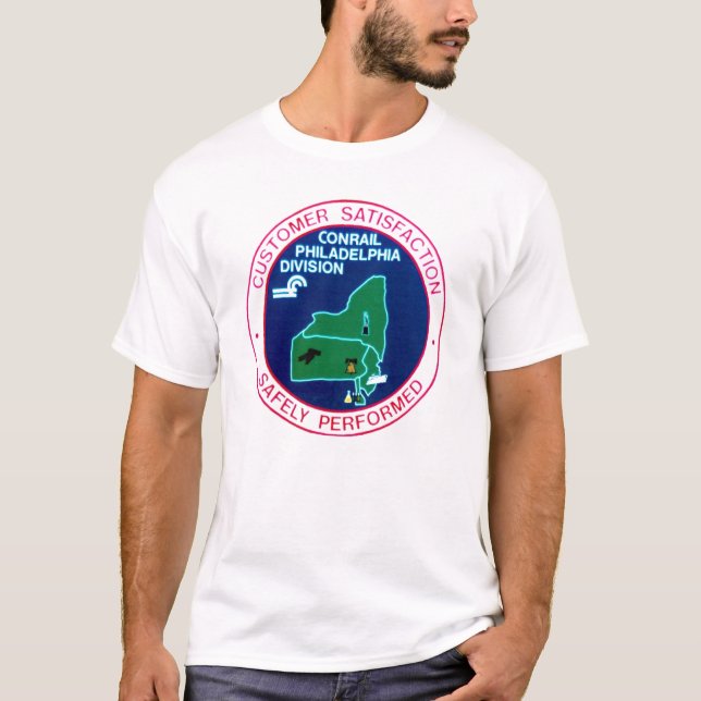 T-shirt District de Philadelphie de chemin de fer de (Devant)