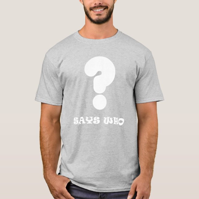 T-shirt Dit Qui Interroge La Marque (Devant)