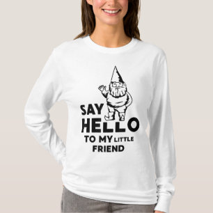 T-shirt Dites Bonjour À Mon Petit Ami Garden Gnome Funny