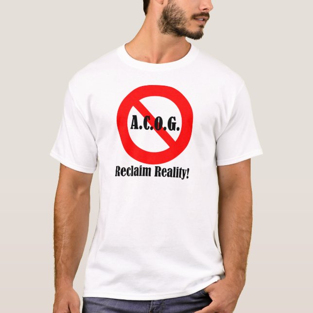 T-shirt Dites juste "non" à ACOG ! (Devant)