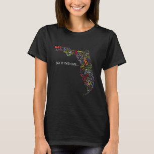 T-shirt Dites-Le Avec Moi Gay Florida State Lgbtq Pride Ra