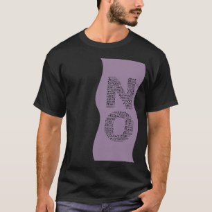 T-shirt Dites non à la violence, à l'abus, à la drogue, à 