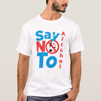 T-shirt Dites non à l'alcool