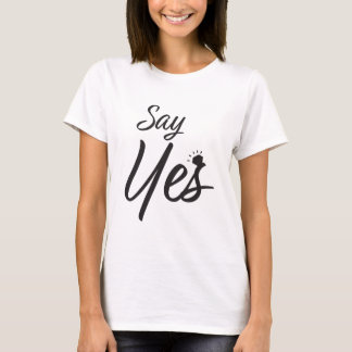 T-shirt Dites oui la proposition de mariage