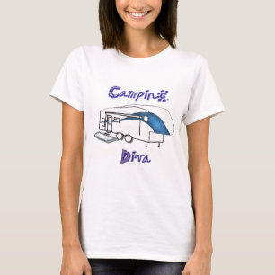 T-shirt Diva de camping