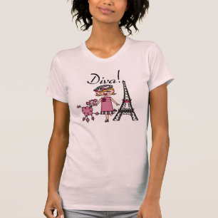 T-shirt Diva de cheveux blonds