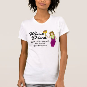 T-shirt Diva de vin "fabuleuse "