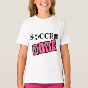 T-shirt Diva du football