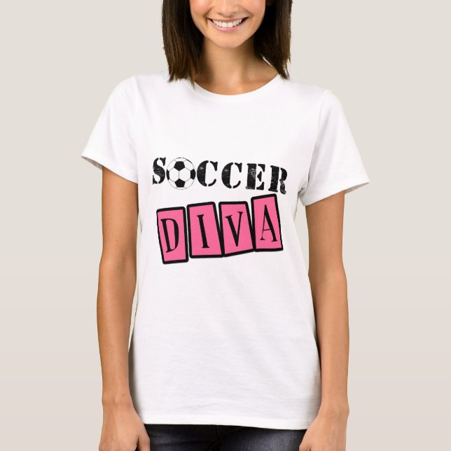 T-shirt Diva du football (Devant)