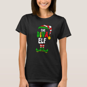 T-shirt Diva Elf Pajama Groupe de jumelage Noël Gite G
