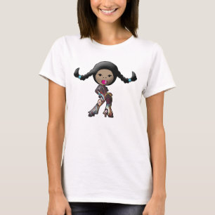 T-shirt diva tressée